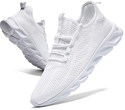 AZSDXS Sneaker Sportschuhe FüR Herren Turnschuhe Herren Schuhe Herren Sneaker Herren Weiß 45