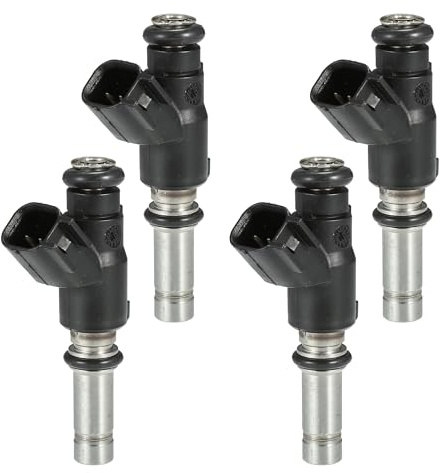 VekAuto 4 Pcs Fuel Injector Compatible for OPEL for Astra H Hatchback 1.3 CDTI 05-10 1.4 1.6 1.7 CDTI 04-10, Flow Matched Plastic Black Fuel Injection Nozzle