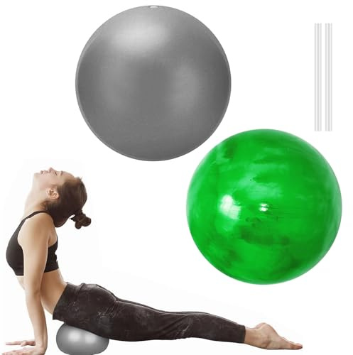 FANWINKJ Pelota de pilates pequeña de 20 cm – Pelota de gimnasia suave para fitness, entrenamiento de abdomen y hombros, equilibrio y deportes, pelota de asiento antideslizante, pelota de yoga suave