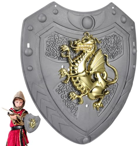 Homoyoyo Cosplay Prop Shield for Dragon Design Knight Accessory for Costume Parties Carnival and Stage Performances Durable Material Fantasy Prop