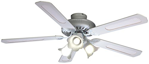 Farelek Baleares Ventilateur de plafond 132 cm Blanc