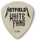 JIM DUNLOP Plektrum Ultex Hetfield's White Fang 1,14mm 6 Stück, Weiß