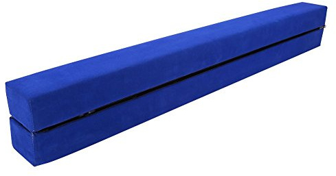 Trave da Ginnastica Pieghevole, Balance Beam Ripiegabile per Allenamento Propriocettivo ed Esercizi di Equilibrio, 2.2m, Blu