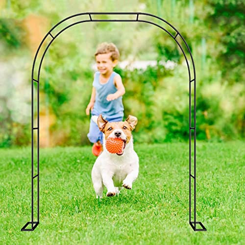 Arco Per Rose Rampicanti Giardino Decorazione Arco Metallo Padiglioni Da Giardino Rose Traliccio Sostegno Nero Assemblare Liberamente 240x220cm 300x220cm(W350xH220cm/138x87inch)