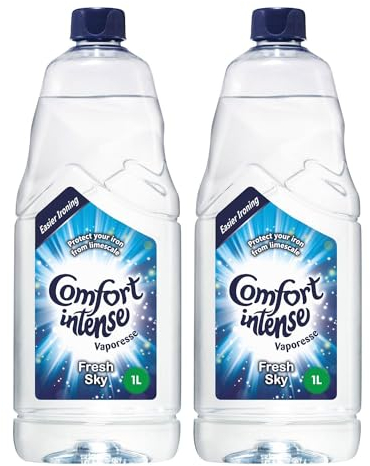 Comfort Ironing Water Fresh Sky Intense Vaporesse Deionised Water Gives Your Laundry a Clean, Fresh and Uplifting Fragrance Prevents Limscale for Easy Ironing 1 Litre (Buy 2)