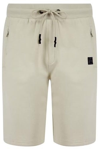 Tokyo Laundry Men's Brushback Fleece Jogger Sweat Shorts with Zip Pockets