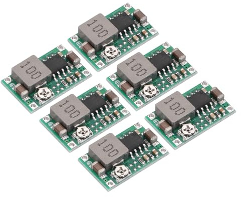 sourcing map DC-DC Buck Converter Voltage Regulator Adjustable Step Down Power Module MINI360 4.75-23V to 1.0-17V 3A for Power Adjustment Power Transformers 6Pcs