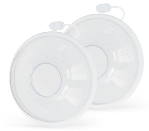 Breast Milk Collector Breastfeeding, Breast Shells Milk Collection Shells, Milk Catchers Breastfeeding, BPA Free Reusable Soft Silicone for Breastfeeding Wear Outdoors, Reusable Breast Pads Maternity