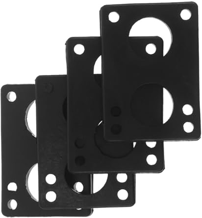 Alasum Almohadillas de Goma de 6 Mm para Elevadores de Patineta Cruiser, Amortiguadores de Vibraciones, Espaciadores Suaves para Ejes, 4 Piezas, Absorción de Impactos para Skate