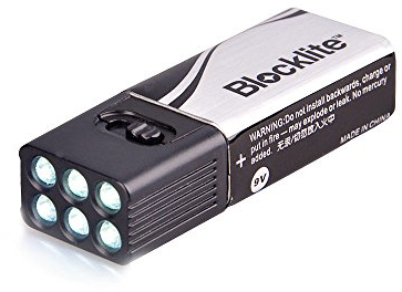 Docooler 9 Volt LED flashlight, torch/blocklite flashlight, camping light, compact, ultra bright, 1pc