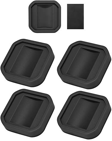 Yupeak Furniture Wheel Caster Cups/Floor Protectors, Silicone Non-Slip Caster Cups is Deal for Furniture Small Wheels/Furniture Leg and Prevents Scratches 1.75x1.75(4PACK(Black)