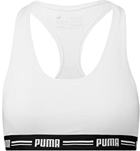 PUMA Short 604022001 Tee-Shirt, Bianco, S Donna