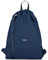 LARKSON Turnbeutel Damen & Herren Dunkelblau - No 7 - Rucksack Damen für Sport und Festival - Beutel Rucksack Klein mit Innentasche - Außentasche für Schnellzugriff
