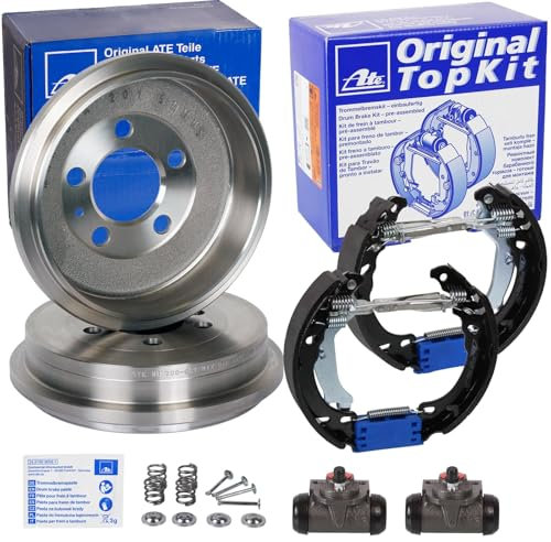 2x ATE Bremstrommel + TopKit Bremsbacken vormontiert für 450 451