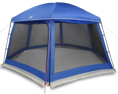 HFXHIJXQ Tienda de campaña para piscinas redondas de hasta 400 cm de diámetro, tienda de cúpula con toldo extraíble y paredes de red, gran toldo para piscina, protección contra el viento, color azul