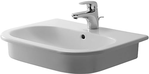 Duravit D-Code D-Code Einbau-Waschbecken, 540 mm, Überlauf, 1 Loch, Weiß