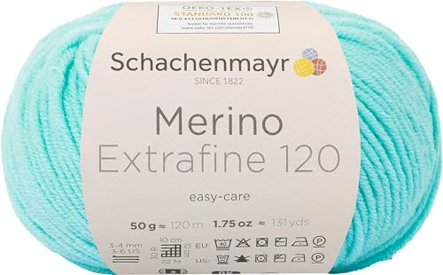 Schachenmayr Merino Extrafine 120 9807552-00167 mint Handstrickgarn, Schurwolle