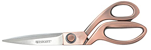 Westcott 16459 8-Inch Stainless Steel Copper-Finish Scissors For Office and Home