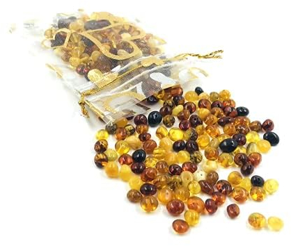 Natürlicher Baltischer Bernstein Lose Perlen mit einem polierten Loch Gewicht: 5 Gramm Bernstein perlen sind bereit für die Herstellung von Schmuck