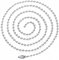Generic Fai da te in acciaio inox palla Bead catena collana 3mm perline regolabile in metallo tirare catena di estensione catena di perline con connettore abbinato risultati gioielli 1PC
