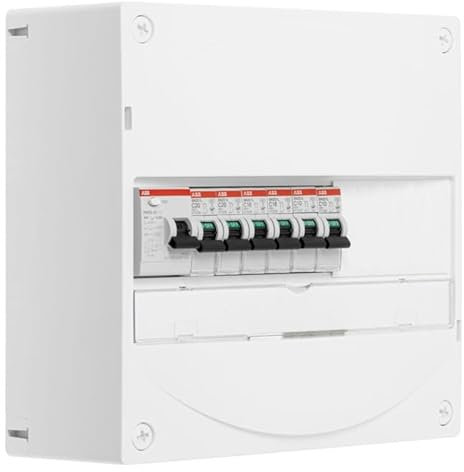 ABB Tableau 1 rangée pré-équipé 1 inter. diff. + 6 disjoncteurs