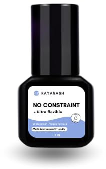 Colla per Ciglia Finte Waterproof, Colla per Extension Ciglia Professionale, NoConstraint Asciugatura Rapida 1 secondi, 5ml, Eyelash Glue, Lunga Durata, Extension Ciglia