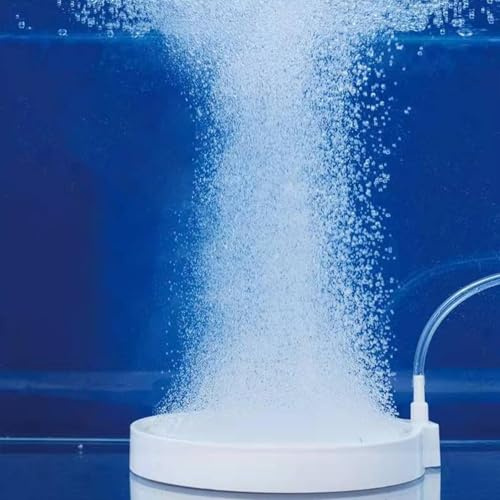 UYGTHI Aquarium Nano Air Stone – Quiet Fish Tank Oxygen Aerator & CO2 Diffuser, Ultra-High Dissolved Oxygen Airstone Bubbler (100MM)