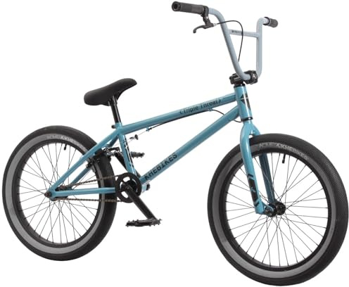 KHE Triple Threat Bicicleta BMX de 20 pulgadas – 11,1 kg – Manivela CrMo – Affix Rotor – Freestyle BMX – 2025 – Azul