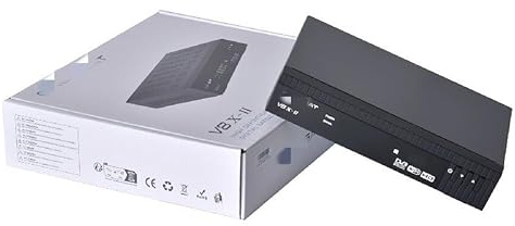V8X-II HD Digital Satellite Receiver, DVB-S/S2/S2X TV Box with H.265 Decoding, WiFi, CA Card Slot, 2GB RAM 1080P HD Satellite TV Receiver for Home Use