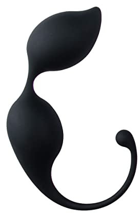 Easytoys Palline Vaginali, Nere, Ricurve - 118 g