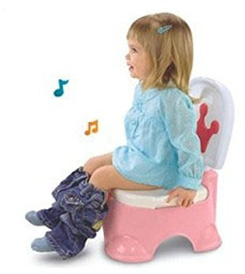 BALLSHOP Baby Potty 3 In 1 Toddler Toilet Music Potty Training Seat for Boys & Girls - Pink