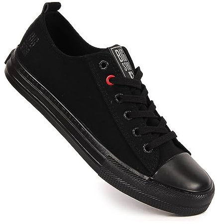 Big Star Damen Low-top Sneakers W Jj274003 Black Sneaker, Schwarz, 37 EU