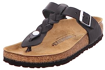 Birkenstock Gizeh Braided FL Black, schwarz(schwarz), Gr. 38