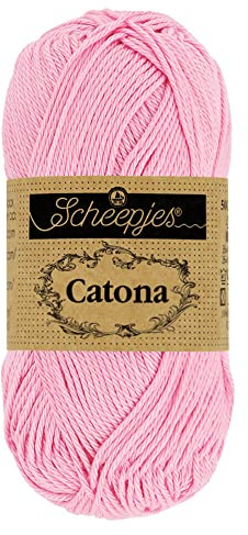 Scheepjes Catona 10g 'Cutie Pie' Yarn | 100% Mercerised Cotton Fingering Weight Yarn for Amigurumi, Crochet & Knitting | EN71-3 Certified (222)