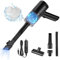 URAQT Aspirador Coche Potente, 6000PA Mini Aspirador de Mano Potente de Agujero del Encendedor del Coche, 60W Aspiradora con Cable Portatil con Filtro Lavable, Car Vacuum Cleaner para Limpieza Coche