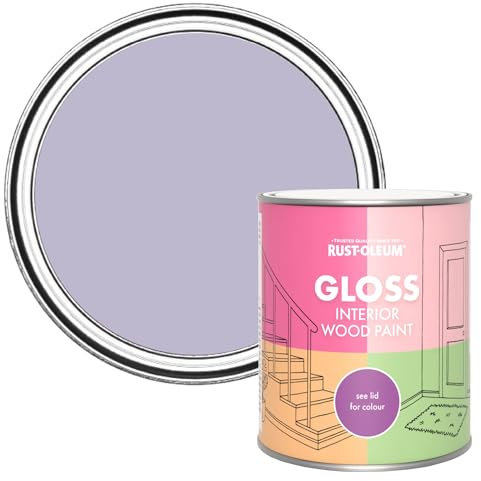 Rust-Oleum Purple Interior Wood Paint in Gloss Finish - Wisteria 750ml