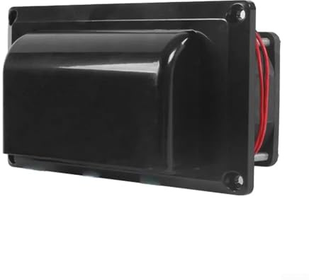 Zilimontt Kit de ventilation latérale de caravane 12 V 6 W Hotte aspirante style cheminée pour camping-car, remorque, bateau, yacht, fonctionnement silencieux et efficace (6 W, blanc)