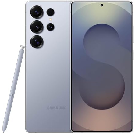 Samsung Galaxy S25 Ultra, 256GB Smartphone, Unlocked Android, AI Night Mode Camera, Snapdragon 8 Elite Fast Processor, 5000mAh Battery, Built-in S Pen, 2025, US 1 Yr Warranty, Titanium Silverblue