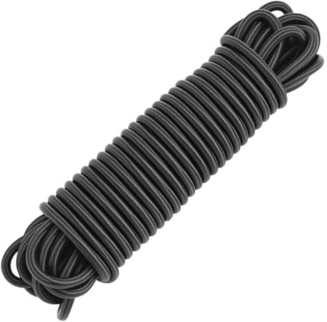 QWORK® Elastic Bungee Cord 6mm x 10m - Multicore Elastic Shock Rope, UV Resistant & Waterproof