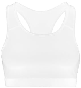 Snocks Sport BH für Damen - Sportunterwäsche Perfekter Halt ohne Einzuschränken - Schnell trocknend und unterstützend Fitness Bustier - Multifunktionaler Fitness Bra - Gr. S, Farbe Weiß