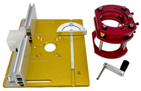Mesa de fresado eficiente para fresadora, juego de placas de inserción para diversas aplicaciones, carpintería, mango elevado, mesa de fresado de larga vida útil