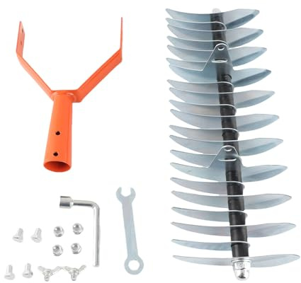 RASTRELLO PER TAGLIO DESIGN ERGONOMICO MULTIFUNZIONE RIMOVIBILE A TESTA LARGA RASTRELLO PER TOGLIERBA PER GIARDINAGGIO