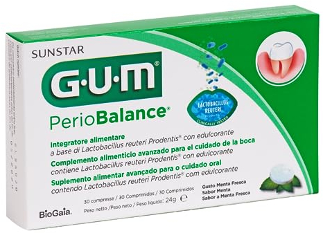 Gum Periobalance Integratore Alimentare Gusto Menta, 30 Compresse