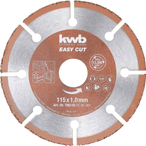 KWB - Disco de corte HM para madera y clavo 115x22,23mm