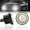 KaiDengZhe 2PCS 3 Proiettore Fendinebbia a LED Universale 12V 10W COB Bianco Halo Angel Eye Anelli per Moto Faro auto Luce di Marcia Diurna DRL Fendinebbia Lampadina Guida