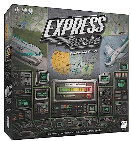 The Op Games Express Route | Familjespel för Vuxna och Barn | Kooperativt Brädspel | Ålder 10+ | 1-4 Spelare | Speltid 60 Minuter | Usaopoly