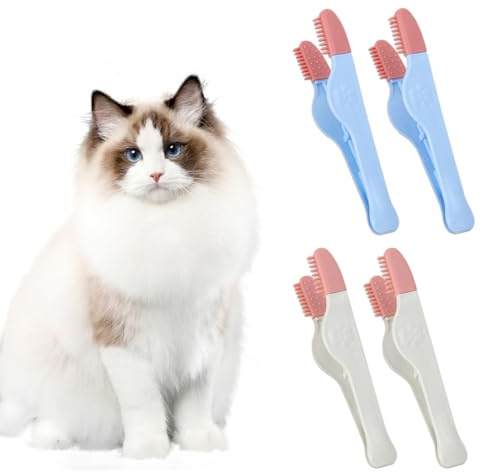 Détachant pour chien, 4 pièces détachant pour chien, peigne pour yeux chien, brosse détachante pour larmes, détachant pour larmes, chien, peigne pour yeux chien, brosse détachante pour larmes