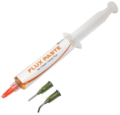 Solder Flux Gel Syringe (10 g.) I Rosin Tacky Flux Paste I Soldering Flux I Electrical Solder I No Clean Flux Paste I Soldering Flux for Electronics I Lead Free Solder Paste I Flux for Soldering I