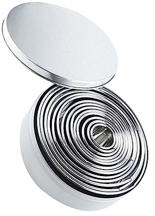 MAGICLULU Emporte-pièces En Acier Inoxydable 14 Pièces Pour Pâtisserie Gâteaux Mousses Biscuits Fondants