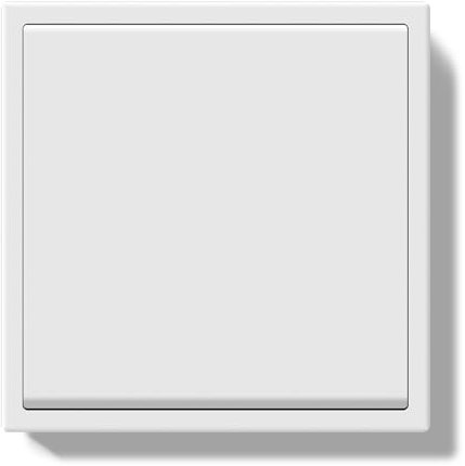 BSEEDLIFE Interruptor Pared,1 Gang 1 Vía,Interruptor Conmutador con Marco de PC,Botón con Abrazaderas y Garras Para Cables,Fácil Instalación,80 * 80mm Blanco